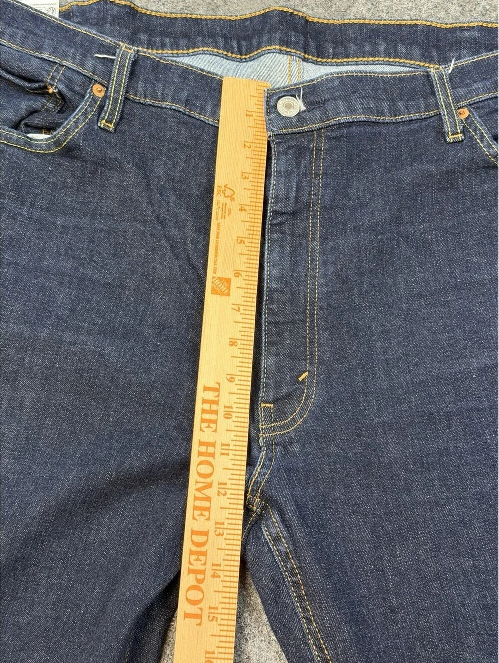 Levis 541 Athletic Taper Jeans Mens 44x30 Dark Wash Blue Denim Stretch